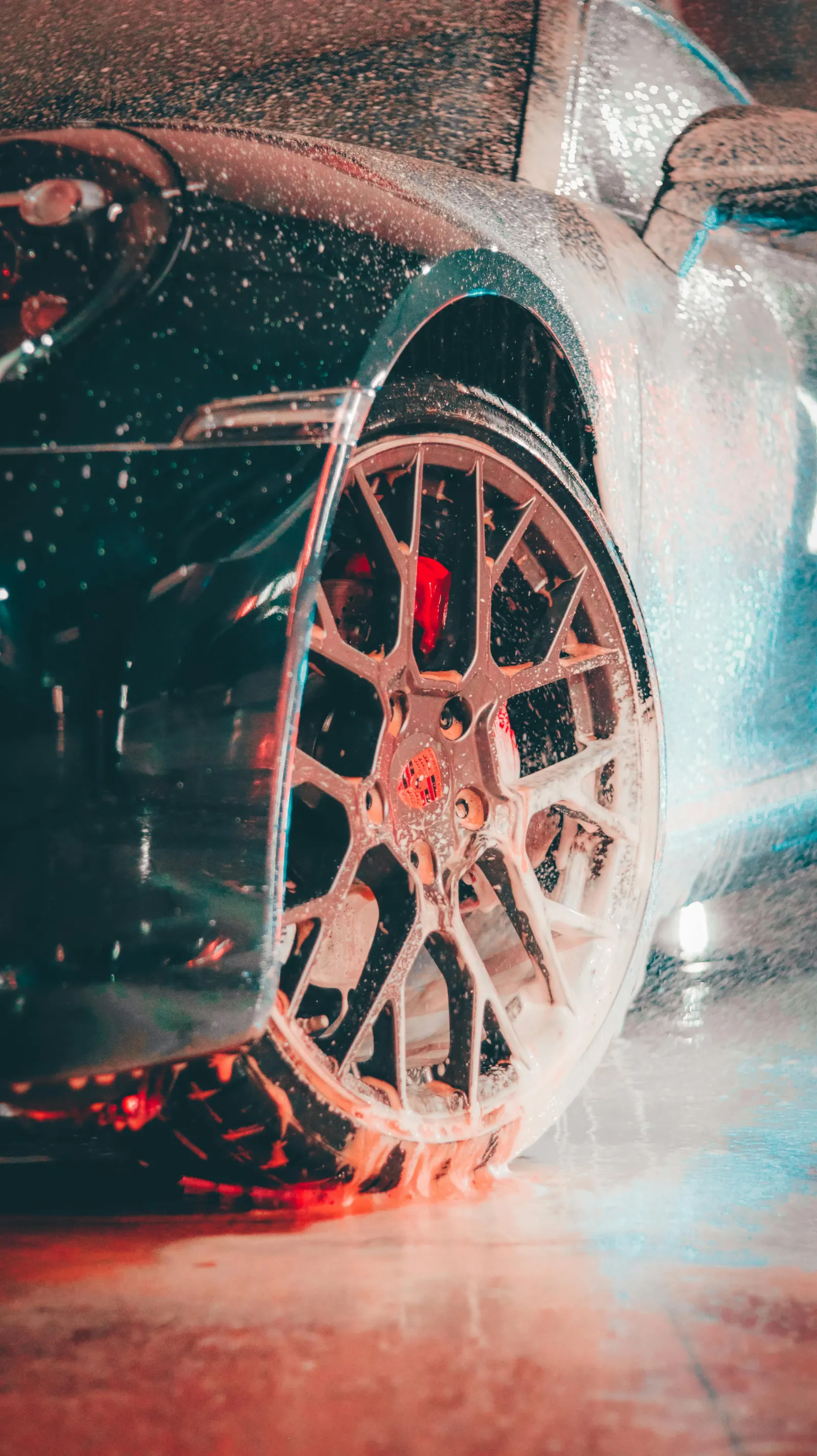 Porsche wheel detail — professional wheel cleaning Sandton Johannesburg